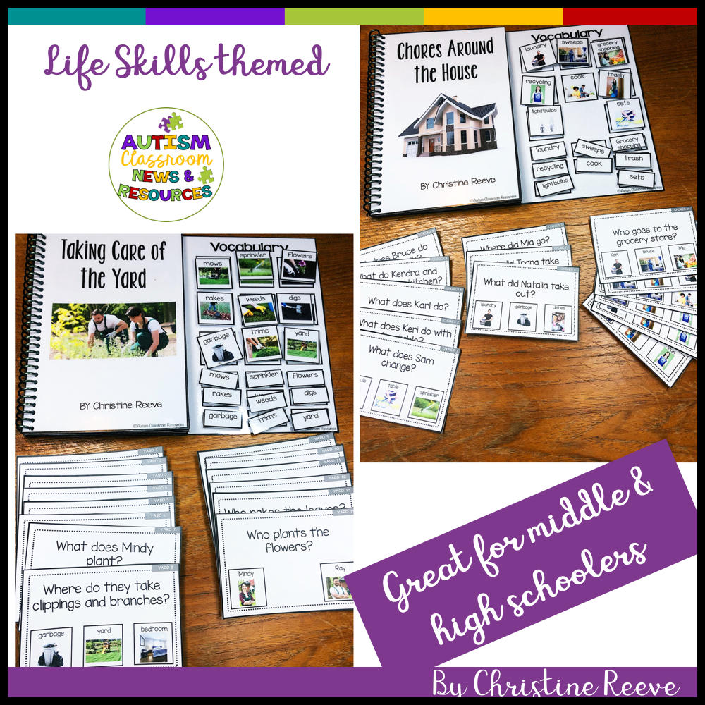 Functional Life Skills Interactive Books for Special Ed: Around the House - Autism Classroom Resources