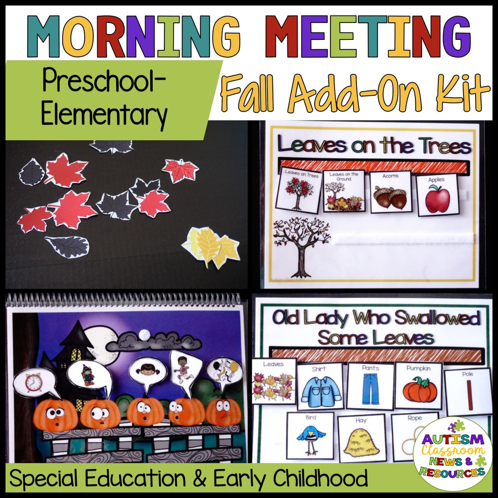 Morning Circle Fall Add-On Kit for Preschool and Elementary Special Education - Autism Classroom Resources
