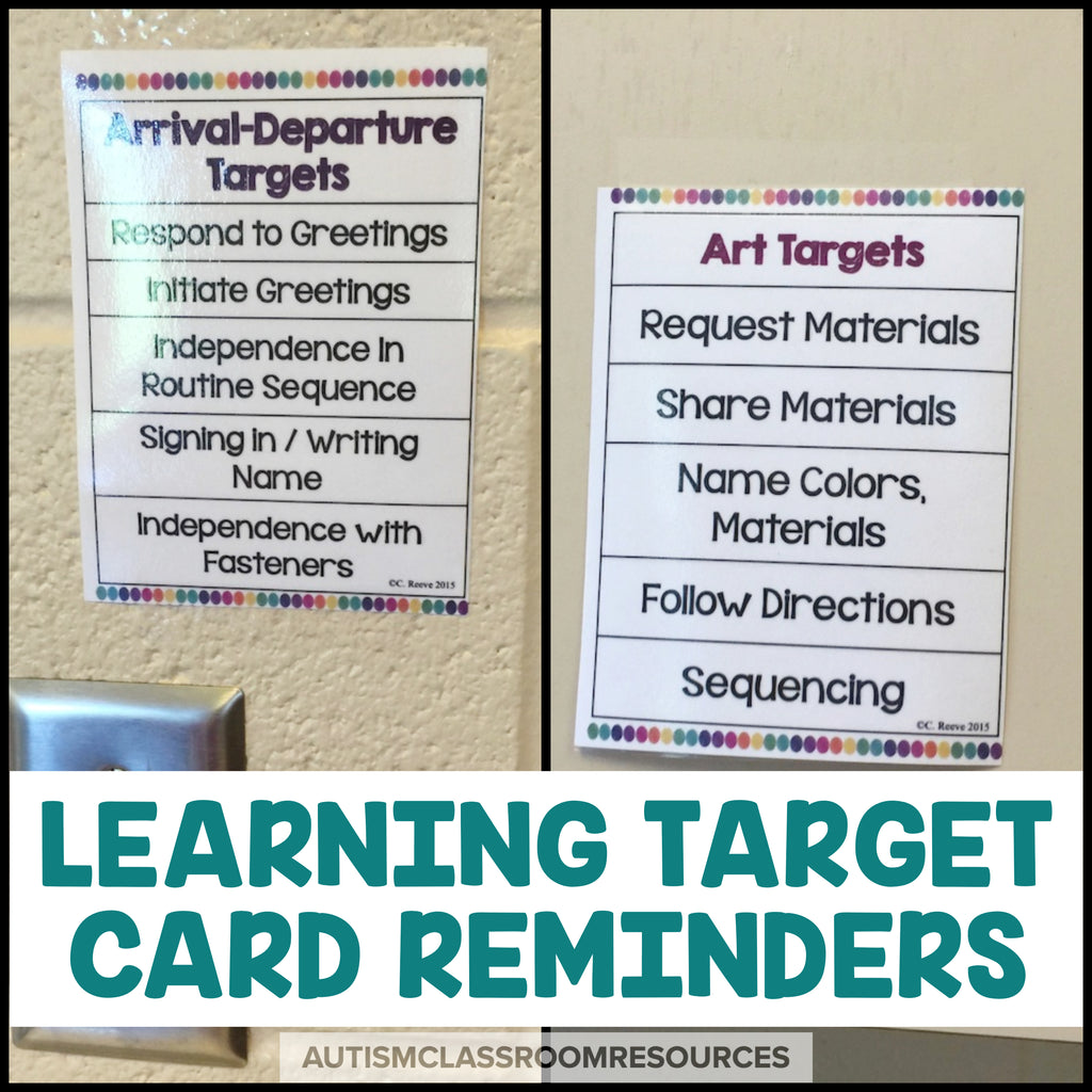 Visual Reminders for Special Education Classroom Staff*Autism*LifeSkills - Autism Classroom Resources