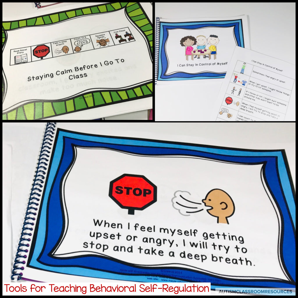My Calm Down Tools for Self-Regulation: Social Narratives and Visual Supports for Autism & Special Ed - Autism Classroom Resources