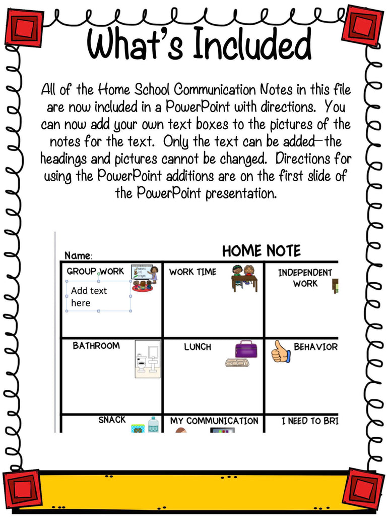 Preschool Special Education Home-School Communication Notes: Editable Included - Autism Classroom Resources
