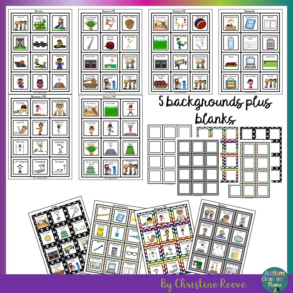 BUNDLE of Mini-Schedules For All Ages for Special Education - Autism Classroom Resources