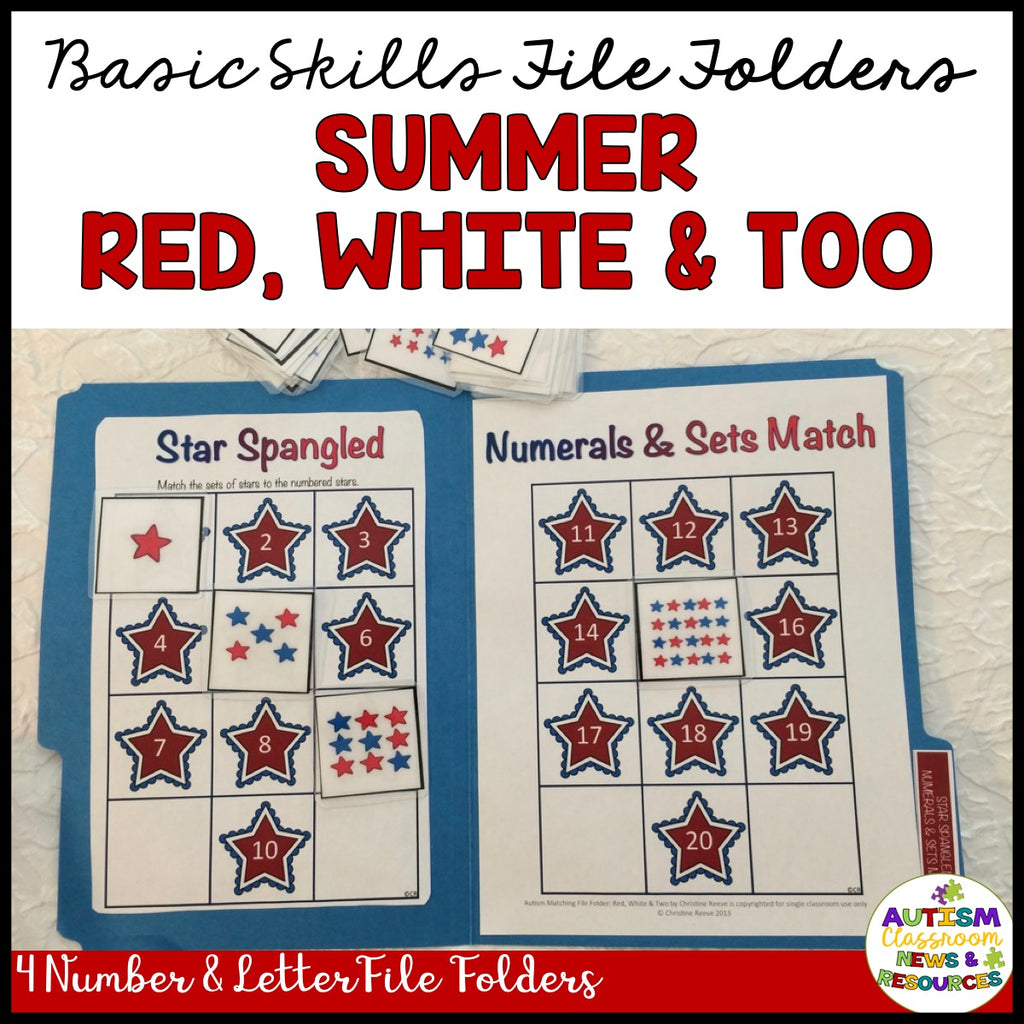 Basic Skills Matching Tasks Bundle for Autism and Special Education - Autism Classroom Resources