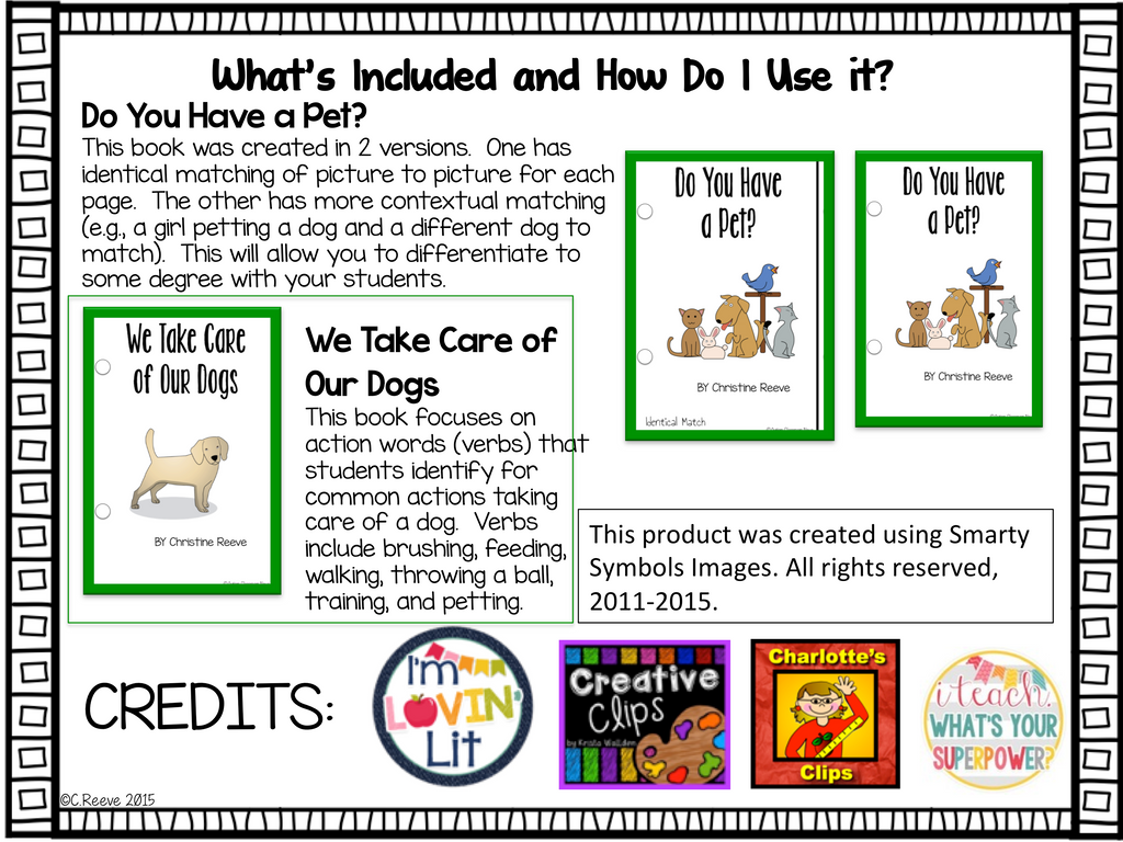 Pets Interactive Books for Special Education - Autism Classroom Resources