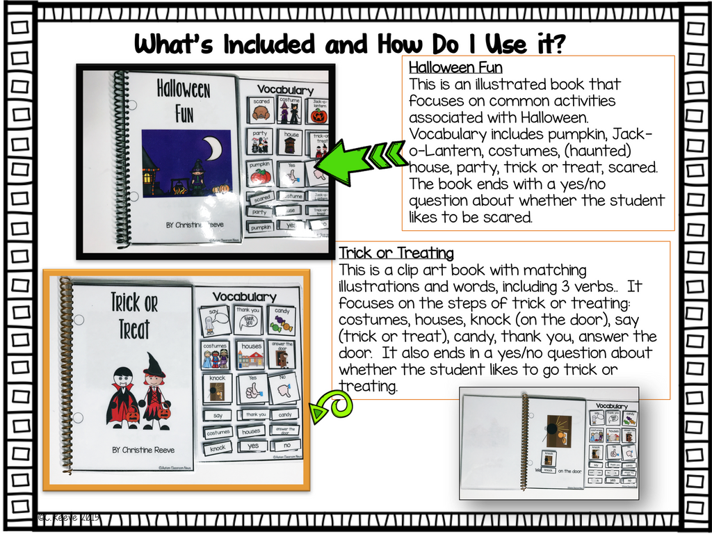 Halloween Functional Interactive Books for Special Education and Literacy - Autism Classroom Resources