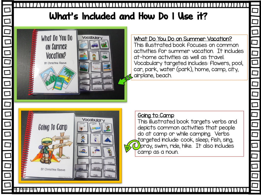 Summer Interactive Adapted Books for Special Education & Autism Programs - Autism Classroom Resources