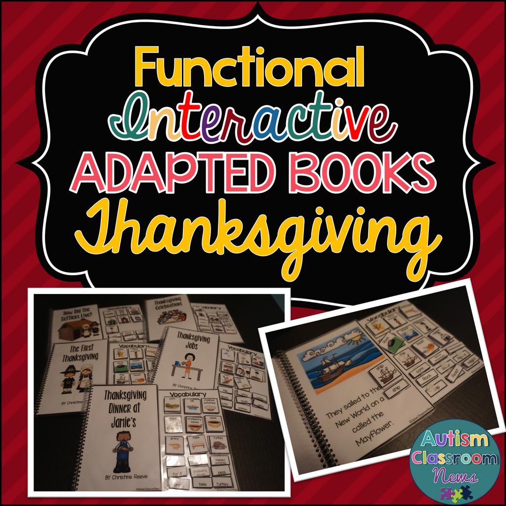 Thanksgiving Functional Interactive Books for Early Childhood & Special Education - Autism Classroom Resources