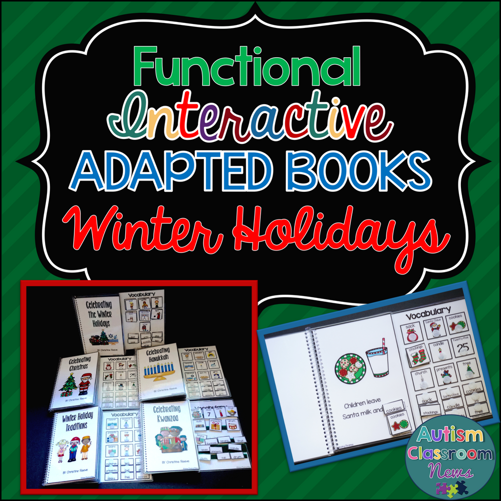 Winter Holidays Interactive Books for Special Education - Autism Classroom Resources