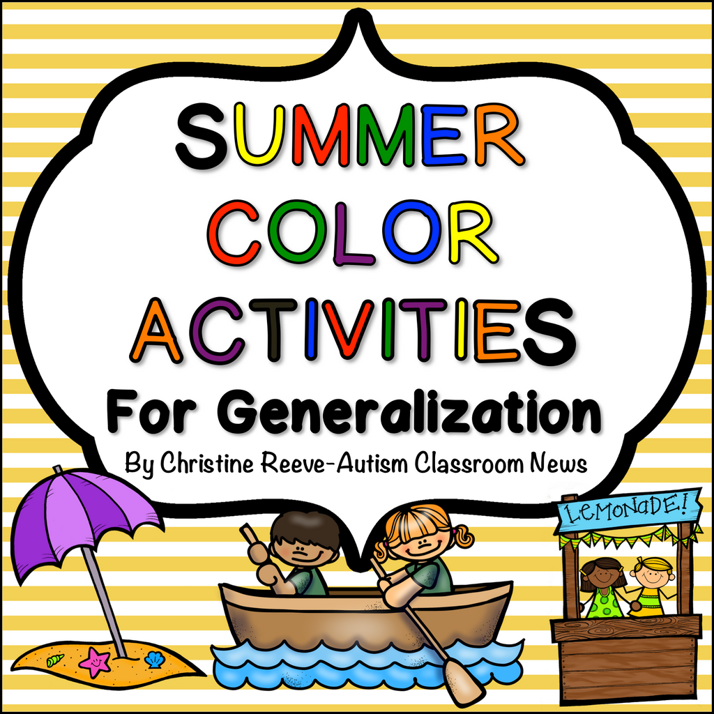 Summer Color Activities for Generalization {Autism, Early Childhood} - Autism Classroom Resources