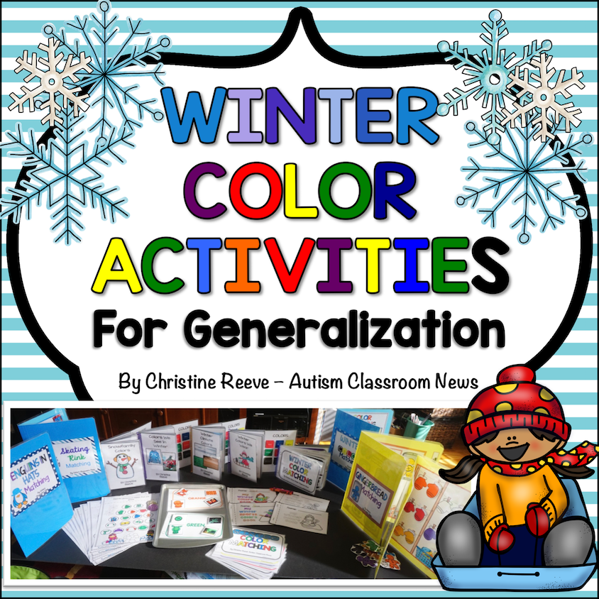 Winter Color Activities for Generalization in ABA and Special Education Programs - Autism Classroom Resources