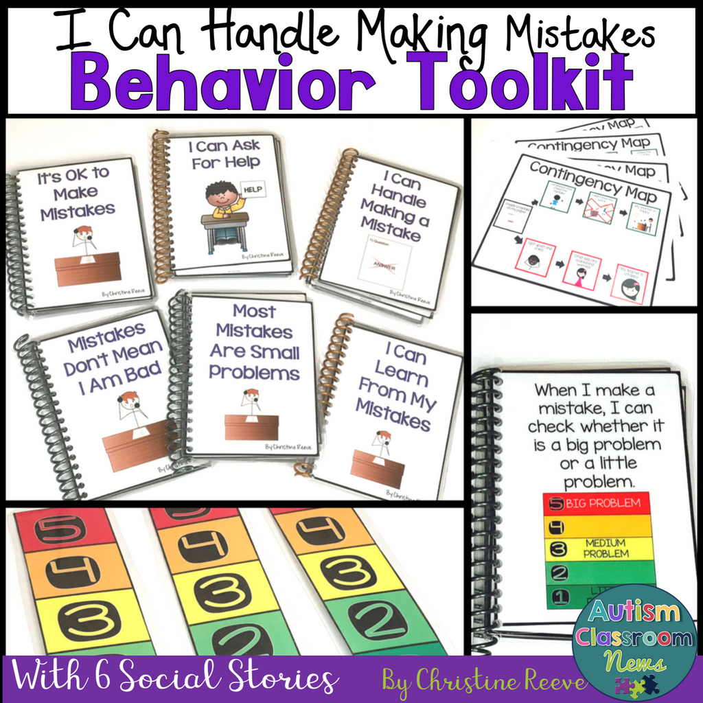 Behavioral Toolkit for Coping With Making Mistakes with Social Narratives - Autism Classroom Resources