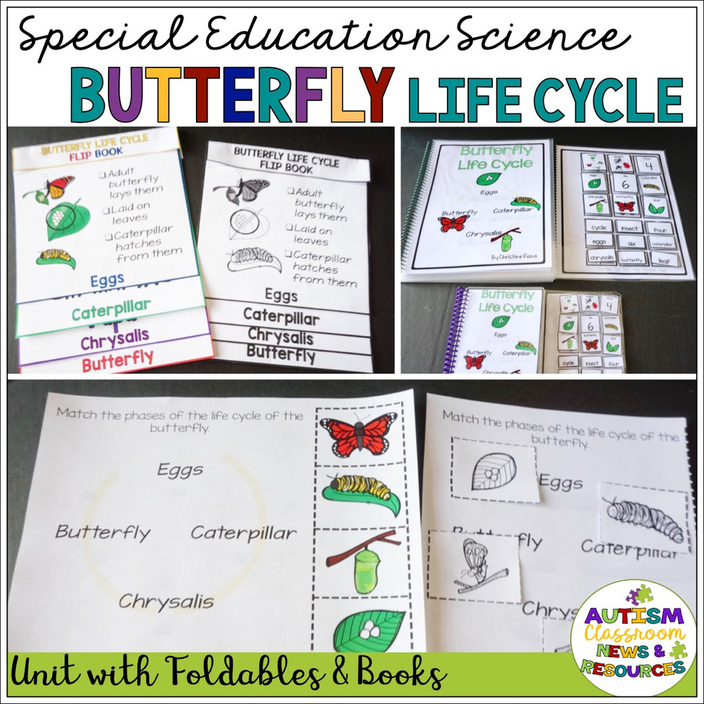 Science Butterfly Life Cycle Unit for Special Education - Autism Classroom Resources