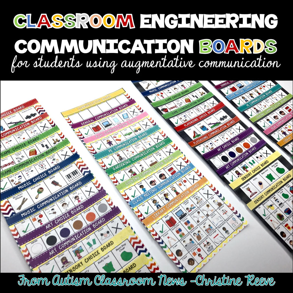 Classroom Communication Boards for Special Education and Autism AAC - Autism Classroom Resources