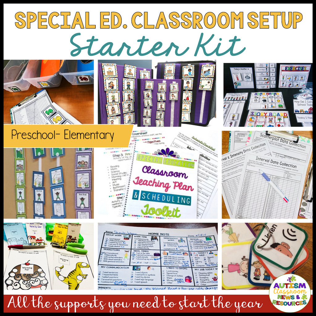 Preschool-Elementary Special Education-Autism Classroom Starter BUNDLE - Autism Classroom Resources