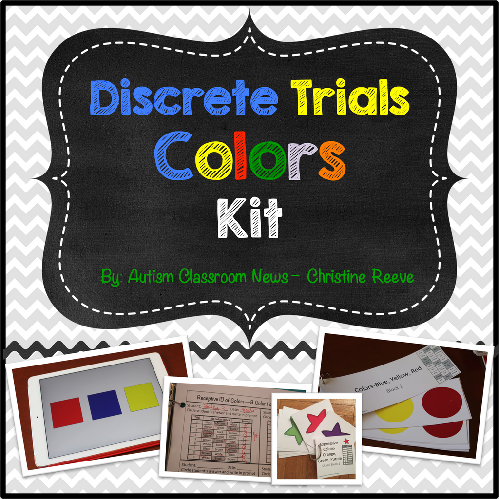 Colors Discrete Trial Kit: Including Matching, Receptive, Expressive Skills - Autism Classroom Resources