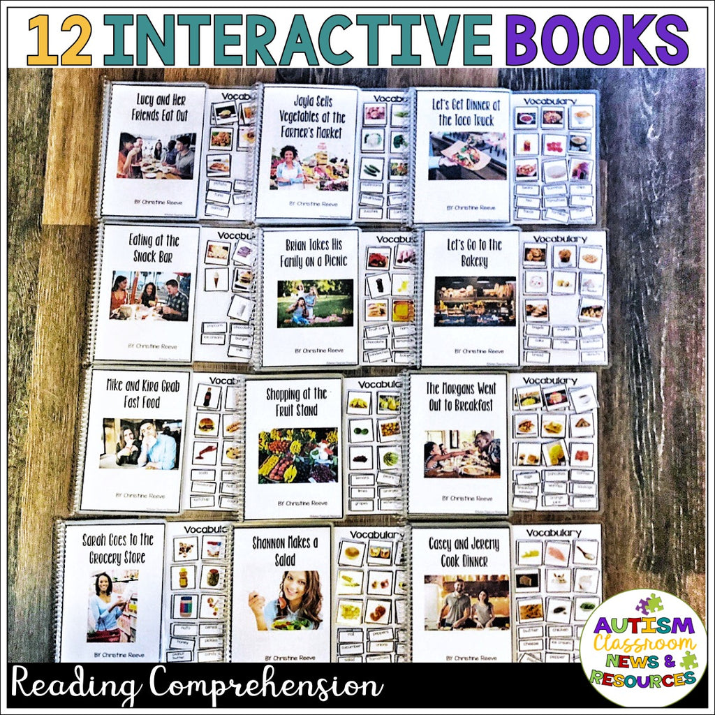 Functional Sight Word Interactive Books for Reading Comprehension: Food Words - Autism Classroom Resources
