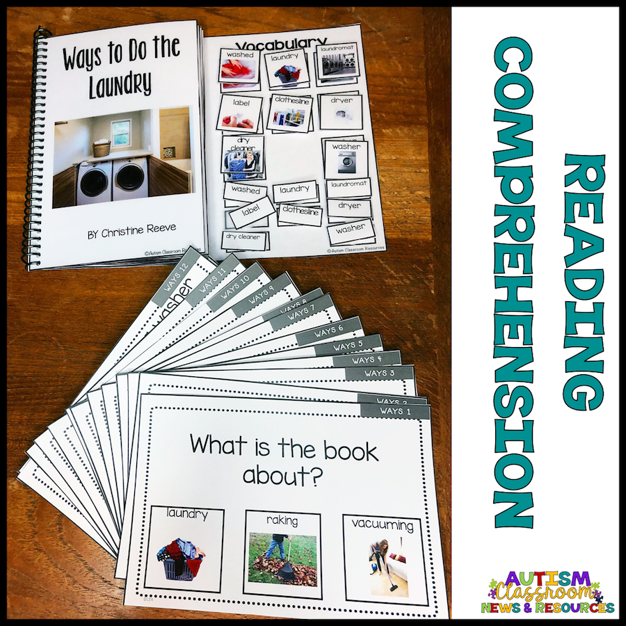 Life Skills Laundry Interactive Books With Lesson Plans and Comprehension Tools and Distance Learning - Autism Classroom Resources