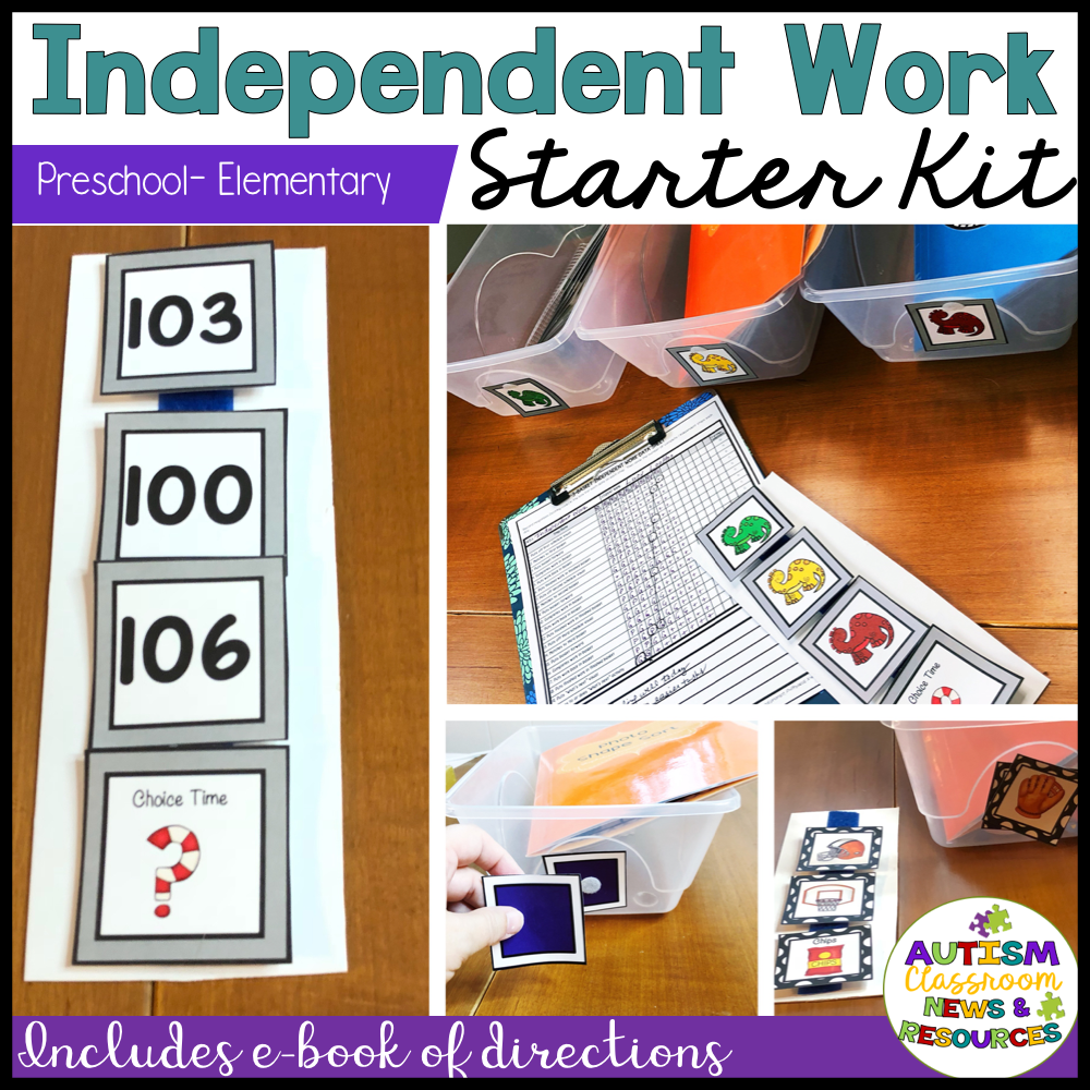 Preschool - Elementary Independent Work System Starter BUNDLE - Autism Classroom Resources