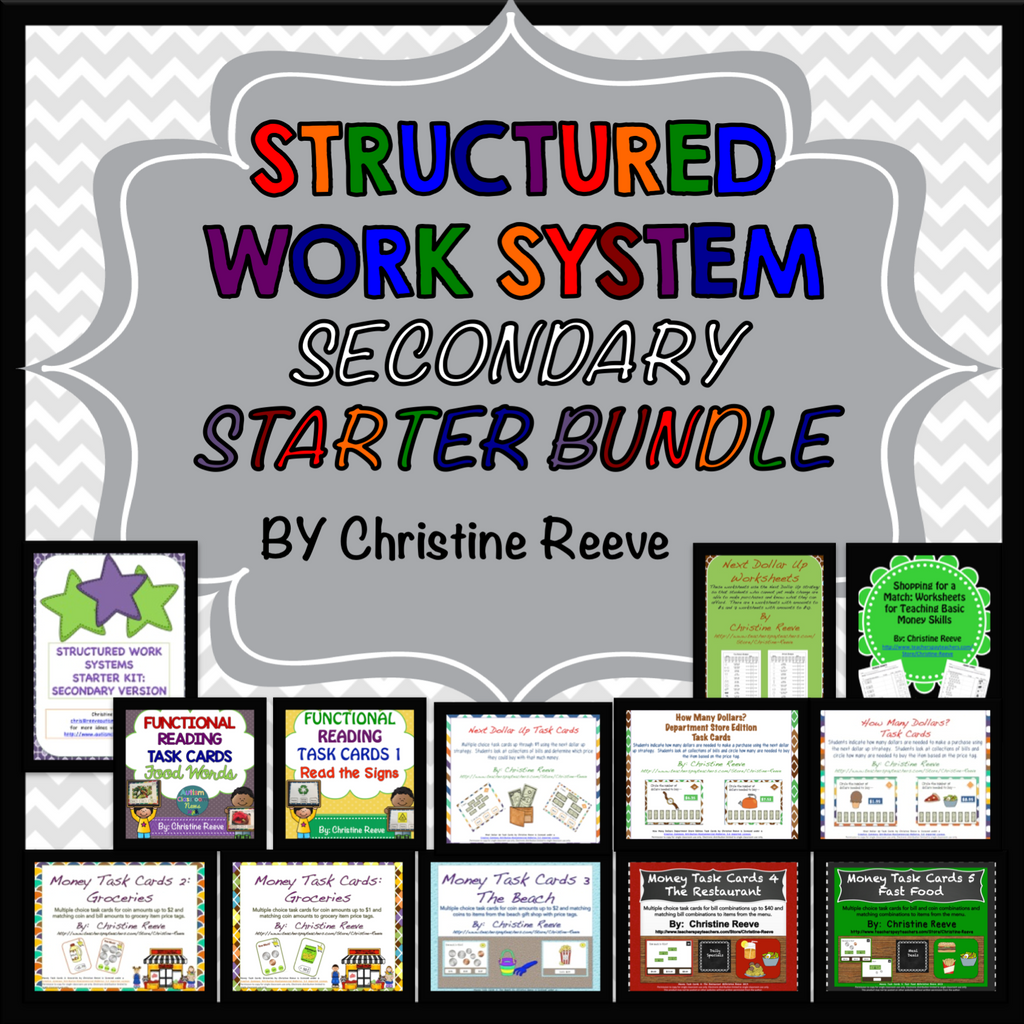 Secondary Independent Work Activities Starter Bundle - Autism Classroom Resources