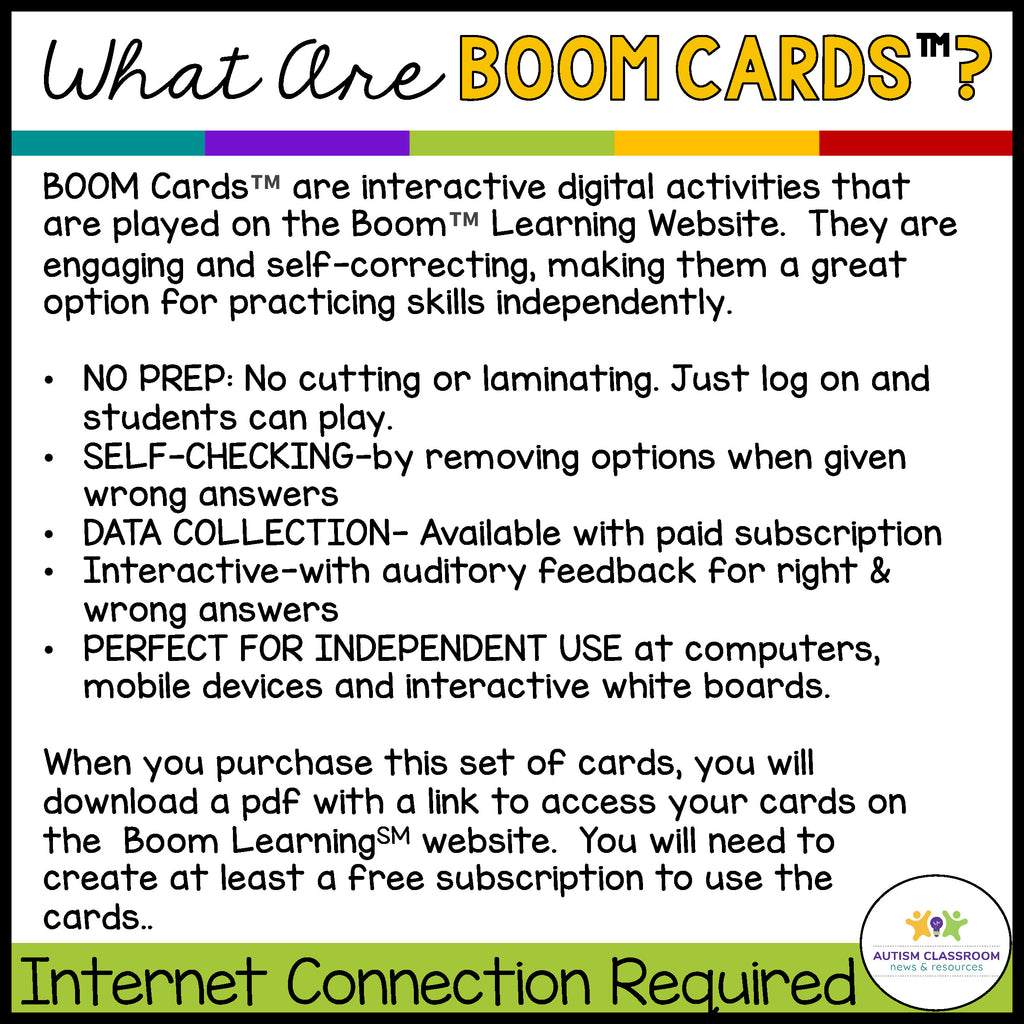 Digital Category Sorting Mats: BOOM Card Bundle - Autism Classroom Resources